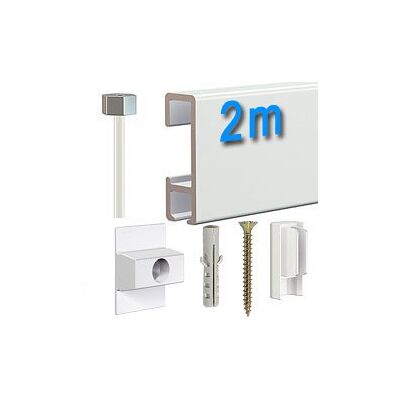ART Bilderschienen -, Galerieschienen-Premium-Set, 2 m weiß ART Bilderschienen -, Galerieschienen-Premium-Set, 2 m weiß