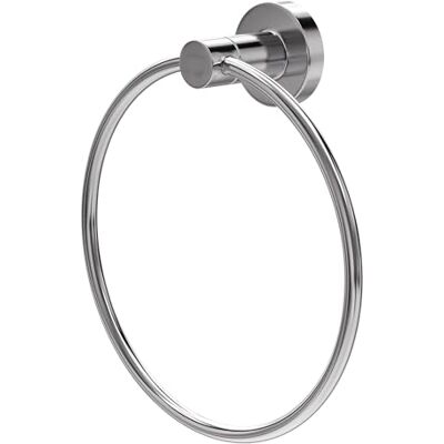 Amig Badetuchhalter Mod. Gorliz-3 Wandhalterung für Handtücher Mit Schrauben inklusive Ø155 x 52 mm Edelstahl und Zamak Silber Glänzend verchromt Amig Badetuchhalter Mod. Gorliz-3 Wandhalterung für Handtücher Mit Schrauben inklusive Ø155 x 52 mm Edelstahl und Zamak Silber Glänzend verchromt