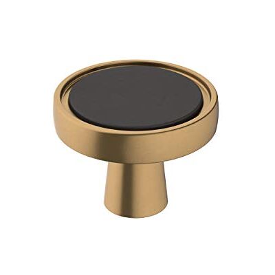 Amerock Schrankknauf Mattschwarz/Champagnerbronze 35 mm Durchmesser Mergence 1 Packung Schubladenknauf Schrankbeschläge Amerock Schrankknauf Mattschwarz/Champagnerbronze 35 mm Durchmesser Mergence 1 Packung Schubladenknauf Schrankbeschläge