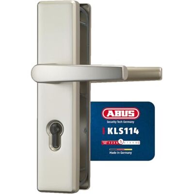 Abus Türbeschlag KLS114 Türgriff für Innen- und Wohnungstüren, F2 Mehrlagiger Stahlaufbau mit Abreißschutz, 72 mm Achsabstand, Türstärke 37–47 mm, VdS-anerkannt, Made in Germany Abus Türbeschlag KLS114 Türgriff für Innen- und Wohnungstüren, F2 Mehrlagiger Stahlaufbau mit Abreißschutz, 72 mm Achsabstand, Türstärke 37–47 mm, VdS-anerkannt, Made in Germany