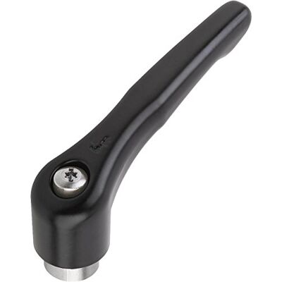 KIPP - Bedienteile | Normelemente KIPP Klemmhebel Zink, Innengewinde Gr.2 M8 schwarz seidenmatt Komponent Edelstahl, 2 Stück, K0123.2081 KIPP - Bedienteile | Normelemente KIPP Klemmhebel Zink, Innengewinde Gr.2 M8 schwarz seidenmatt Komponent Edelstahl, 2 Stück, K0123.2081