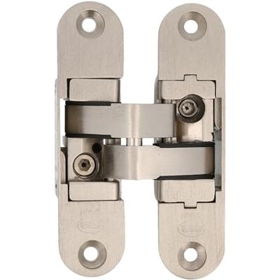 Amig Verdecktes Scharnier rechts 111 x 29 x 37 mm Rundkanten Mit 3D-Regelung und 180° Öffnung Für Türen mit max. 1 m Breite und 35 mm Dicke Zamak Silber matt Amig Verdecktes Scharnier rechts 111 x 29 x 37 mm Rundkanten Mit 3D-Regelung und 180° Öffnung Für Türen mit max. 1 m Breite und 35 mm Dicke Zamak Silber matt
