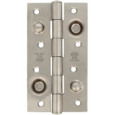 Amig Sicherheitsscharnier 150 x 82 x 3 mm Quadratische Kanten Flache Endkappe Fester Eingangstürhalter Edelstahl 18/8 silber matt Amig Sicherheitsscharnier 150 x 82 x 3 mm Quadratische Kanten Flache Endkappe Fester Eingangstürhalter Edelstahl 18/8 silber matt