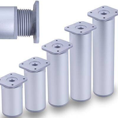 Stahlia Möbelfüße verstellbar 180mm (4 Stück) Chrom Matt Ø 40mm Füße für Möbel Möbelerhöhung Schrankfüsse Möbelbeine Schrankbeine höhenverstellbar Stahlia Möbelfüße verstellbar 180mm (4 Stück) Chrom Matt Ø 40mm Füße für Möbel Möbelerhöhung Schrankfüsse Möbelbeine Schrankbeine höhenverstellbar