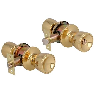 Amig Schlosssatz im Becherstil Mit Außenschlüssel Eingangsnuss 60/70 mm Quadratische Kante Messing Gold Türstärke von 35 bis 45 mm Amig Schlosssatz im Becherstil Mit Außenschlüssel Eingangsnuss 60/70 mm Quadratische Kante Messing Gold Türstärke von 35 bis 45 mm