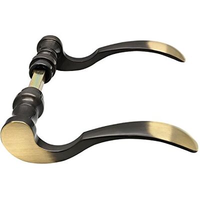 Marchesi Löffelform POSTHORN - Messing - patiniert - Vierkantstift 8 mm - Türgriff-Set Marchesi Löffelform POSTHORN - Messing - patiniert - Vierkantstift 8 mm - Türgriff-Set