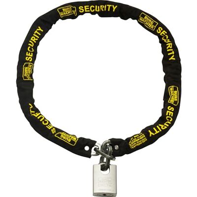 Sterling 156SSP Gehärteter Stahl, Schwarz, 10 mm x 1,5 m, Gold Sold Secure Kette und Vorhängeschloss Sterling 156SSP Gehärteter Stahl, Schwarz, 10 mm x 1,5 m, Gold Sold Secure Kette und Vorhängeschloss