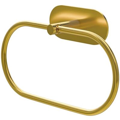 Amig Selbstklebender Badetuchhalter Mod. Ea-2 Wandhalterung für Handtücher Klebebefestigung ohne Schrauben 205 x 125 mm Edelstahl Matt Gold Amig Selbstklebender Badetuchhalter Mod. Ea-2 Wandhalterung für Handtücher Klebebefestigung ohne Schrauben 205 x 125 mm Edelstahl Matt Gold