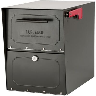 ARCHITECTURAL MAILBOXES 6200Z-10 Oasis Classic Pfostenhalterung, Graphitbronze ARCHITECTURAL MAILBOXES 6200Z-10 Oasis Classic Pfostenhalterung, Graphitbronze