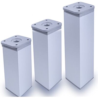 Stahlia Möbelfüße verstellbar quadratisch 180mm (8 Stück) Chrom Matt 40x40mm Füße für Möbel Möbelerhöhung Schrankfüsse Möbelbeine Schrankbeine Stahlia Möbelfüße verstellbar quadratisch 180mm (8 Stück) Chrom Matt 40x40mm Füße für Möbel Möbelerhöhung Schrankfüsse Möbelbeine Schrankbeine