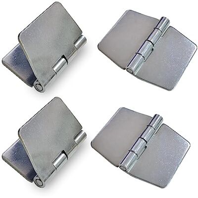 Generic 4 Stück robuste schweißbare Scharniere, Stahlscharnier-Design für schwere Tore und Türen, korrosionsbeständig, rostfrei, 6,1 x 7,4 cm Generic 4 Stück robuste schweißbare Scharniere, Stahlscharnier-Design für schwere Tore und Türen, korrosionsbeständig, rostfrei, 6,1 x 7,4 cm