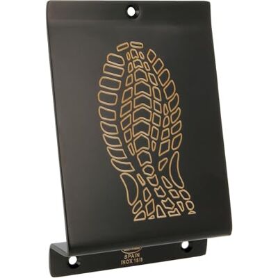 Amig Fußpedal Mod.1, um schwere Türen aufzustoßen Edelstahl-Öffner mit Fußabdruck für einfaches, freihändiges Öffnen Ideal für Häuser, Tore oder Geschäfte 147 x 98 x 3 mm Schwarz Amig Fußpedal Mod.1, um schwere Türen aufzustoßen Edelstahl-Öffner mit Fußabdruck für einfaches, freihändiges Öffnen Ideal für Häuser, Tore oder Geschäfte 147 x 98 x 3 mm Schwarz
