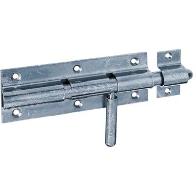 Alberts 128159 Bolzenriegel mit rundem Griff und befestigter Schlaufe galvanisch blau verzinnkt Platte 160 x 60 mm Bolzen-Ø 16 mm Gesamtlänge: 210 mm Alberts 128159 Bolzenriegel mit rundem Griff und befestigter Schlaufe galvanisch blau verzinnkt Platte 160 x 60 mm Bolzen-Ø 16 mm Gesamtlänge: 210 mm