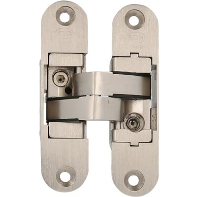 Amig Verdecktes Linksscharnier 111 x 29 x 37 mm Rundkanten Mit 3D-Regelung und 180° Öffnung Für Türen mit max. 1 m Breite und 35 mm Dicke Zamak Silber matt Amig Verdecktes Linksscharnier 111 x 29 x 37 mm Rundkanten Mit 3D-Regelung und 180° Öffnung Für Türen mit max. 1 m Breite und 35 mm Dicke Zamak Silber matt