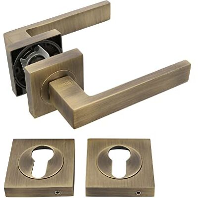 Amig Türgriff-Set Mod. CADIZ 52 x 124 mm mit Bocallave Elegantes und schlichtes Design Ergonomischer Griff Zamak Leder Amig Türgriff-Set Mod. CADIZ 52 x 124 mm mit Bocallave Elegantes und schlichtes Design Ergonomischer Griff Zamak Leder