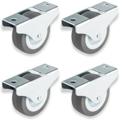 DÖRNER HELMER Möbelrollen - Set aus 4, 50mm, TPE, 165kg DÖRNER HELMER Möbelrollen - Set aus 4, 50mm, TPE, 165kg