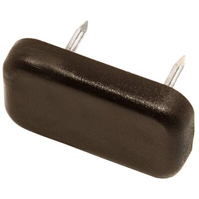 Adsamm ® / 16 x Kunststoffgleiter mit 2-Nägel / Braun / 18x30 mm / rechteckig / Möbelgleiter mit Nagel / Möbel- und Bodengleiter Adsamm ® / 16 x Kunststoffgleiter mit 2-Nägel / Braun / 18x30 mm / rechteckig / Möbelgleiter mit Nagel / Möbel- und Bodengleiter
