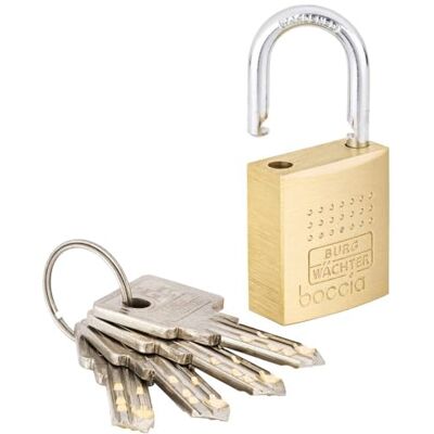BURG-WÄCHTER Vorhängeschloss Boccia 450 30 4 SB (5 mm Bügelstärke, Messing, Kneifschutz, 4 Schlüssel) BURG-WÄCHTER Vorhängeschloss Boccia 450 30 4 SB (5 mm Bügelstärke, Messing, Kneifschutz, 4 Schlüssel)