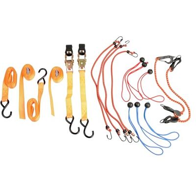 Home It Set Befestigungsgurte und elastische Seile, 16 Stück – Set zur Befestigung von Gepäck im Auto mit Ratschen, Haken aus Metall und Kunststoff, Ratschengurte und Schnalle – in Organizerbox Home It Set Befestigungsgurte und elastische Seile, 16 Stück – Set zur Befestigung von Gepäck im Auto mit Ratschen, Haken aus Metall und Kunststoff, Ratschengurte und Schnalle – in Organizerbox