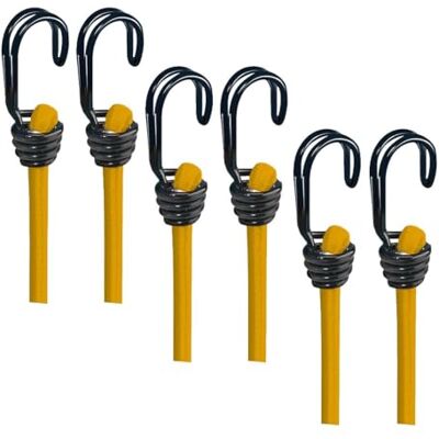 BASI 6er Set Gummispannseil mit Haken 100 cm Ø 8 mm Spanngummis Gepäckspanner mit Doppelhaken Ladungssicherung Transportsicherung Spanngurt Set 6 Stück BASI 6er Set Gummispannseil mit Haken 100 cm Ø 8 mm Spanngummis Gepäckspanner mit Doppelhaken Ladungssicherung Transportsicherung Spanngurt Set 6 Stück