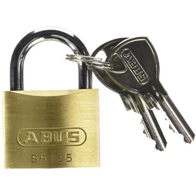 Abus 02856 55/35 Vorhängeschloss aus Messing 40 mm Abus 02856 55/35 Vorhängeschloss aus Messing 40 mm