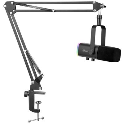 FIFINE XLR Streaming Mikrofon mit Arm für Podcast Studio, USB Dynamisch Microphone Gaming PC mit Stummschalttaste, für PS4/5 Mac Mixer Soundkarten FIFINE XLR Streaming Mikrofon mit Arm für Podcast Studio, USB Dynamisch Microphone Gaming PC mit Stummschalttaste, für PS4/5 Mac Mixer Soundkarten
