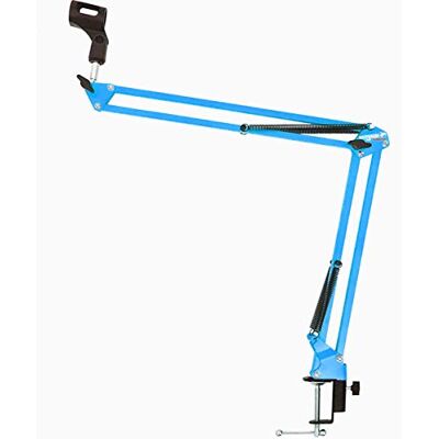 keepdrum NB35 BL Blau Tisch-Mikrofonarm Gelenkarm Mikrofon-Stativ keepdrum NB35 BL Blau Tisch-Mikrofonarm Gelenkarm Mikrofon-Stativ