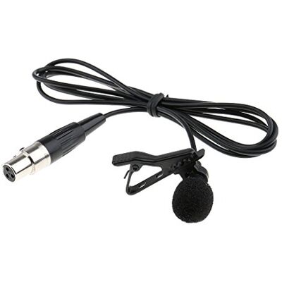 Perfeclan Mikrofon Mini XLR 3-poliger Omnidirektionale Mikrofon mit Clip, Mic Foam, Metallclip Perfeclan Mikrofon Mini XLR 3-poliger Omnidirektionale Mikrofon mit Clip, Mic Foam, Metallclip