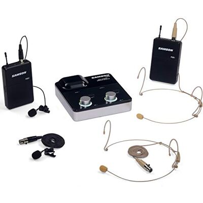 Samson XPD2m Dual-Channel Digital Wireless System mit Lavalier & Headset für Präsentationen, Unterricht, Vorträge und Events Samson XPD2m Dual-Channel Digital Wireless System mit Lavalier & Headset für Präsentationen, Unterricht, Vorträge und Events