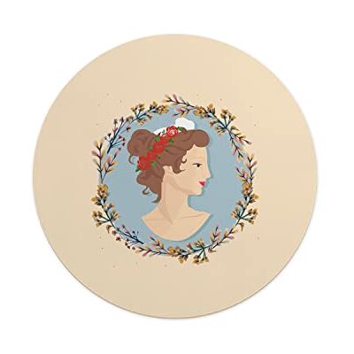 Questo Casa , Runden Digital Bedruckt Mauspad, rutschfeste Unterseite, für Büro und Zuhause, Durchmesser: 22 cm Questo Casa , Runden Digital Bedruckt Mauspad, rutschfeste Unterseite, für Büro und Zuhause, Durchmesser: 22 cm