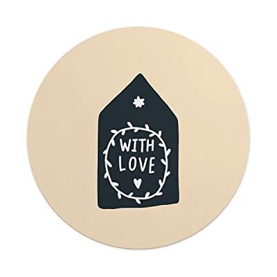 Questo Casa , Runden Digital Bedruckt Mauspad, rutschfeste Unterseite, für Büro und Zuhause, Durchmesser: 22 cm Questo Casa , Runden Digital Bedruckt Mauspad, rutschfeste Unterseite, für Büro und Zuhause, Durchmesser: 22 cm