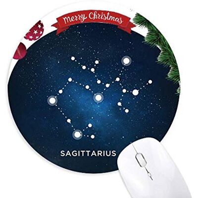 Sagittarius Constellation Zodiac sign Round Rubber Maus Pad Weihnachtsbaum Mat Sagittarius Constellation Zodiac sign Round Rubber Maus Pad Weihnachtsbaum Mat