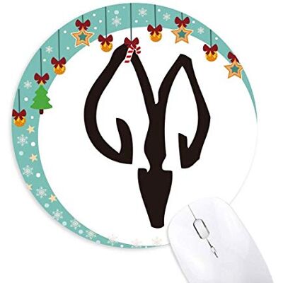 Bones Inschriften Chinesische Zodiac Sheep Mouse Pad Jingling Bell Round Rubber Mat Bones Inschriften Chinesische Zodiac Sheep Mouse Pad Jingling Bell Round Rubber Mat