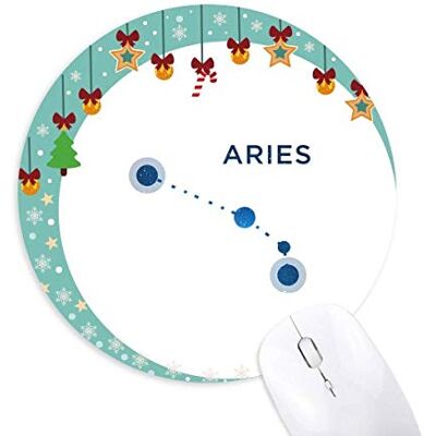 Widder Sternzeichen Zodiac Maus Pad Jingling Bell Round Rubber Mat Widder Sternzeichen Zodiac Maus Pad Jingling Bell Round Rubber Mat