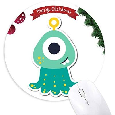 Monster Cable Universum und Alien Cyclops Monster Round Rubber Maus Pad Weihnachtsbaum Mat Monster Cable Universum und Alien Cyclops Monster Round Rubber Maus Pad Weihnachtsbaum Mat