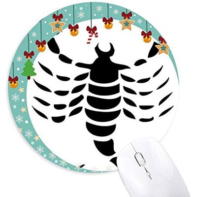 Sternschnuppe Zodiac sign Mouse Pad Jingling Bell Round Rubber Mat Sternschnuppe Zodiac sign Mouse Pad Jingling Bell Round Rubber Mat
