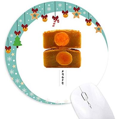 Lotus Moon Cake Mitte-Herbst Festival Maus Pad Jingling Bell Round Rubber Mat Lotus Moon Cake Mitte-Herbst Festival Maus Pad Jingling Bell Round Rubber Mat