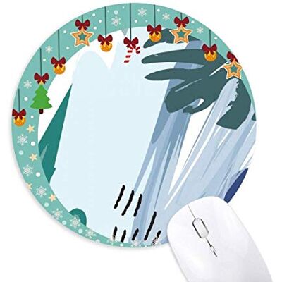 Peaceful Abstract Plants Art Pattern Mouse Pad Jingling Bell Round Rubber Mat Peaceful Abstract Plants Art Pattern Mouse Pad Jingling Bell Round Rubber Mat