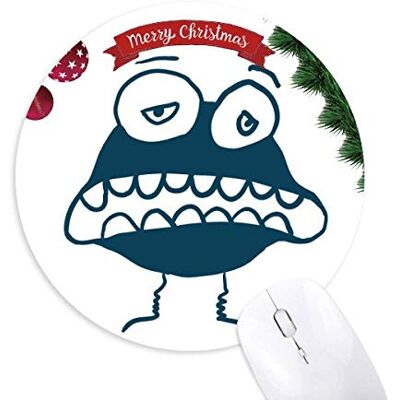 Monster Cable Universum Alien Monster Alien Kreatur Rund Gummi Maus Pad Weihnachtsbaum Mat Monster Cable Universum Alien Monster Alien Kreatur Rund Gummi Maus Pad Weihnachtsbaum Mat