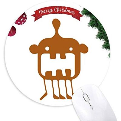 Monster Cable Universum Alien Monster Alien Kreatur Rund Gummi Maus Pad Weihnachtsbaum Mat Monster Cable Universum Alien Monster Alien Kreatur Rund Gummi Maus Pad Weihnachtsbaum Mat