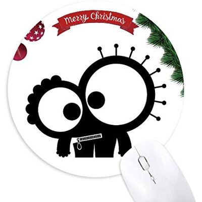 Monster Cable Universum Alien Monster Kreatur rund Gummi Maus Pad Weihnachtsbaum Mat Monster Cable Universum Alien Monster Kreatur rund Gummi Maus Pad Weihnachtsbaum Mat