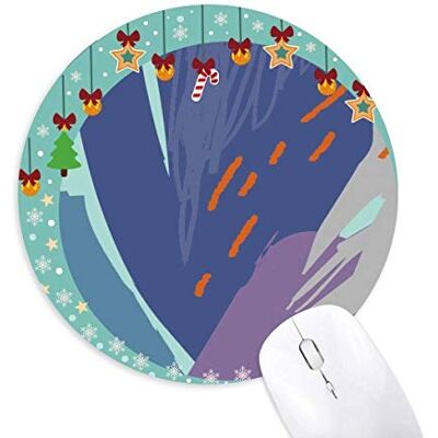 Quiet Abstract Plants Art Pattern Mouse Pad Jingling Bell Round Rubber Mat Quiet Abstract Plants Art Pattern Mouse Pad Jingling Bell Round Rubber Mat