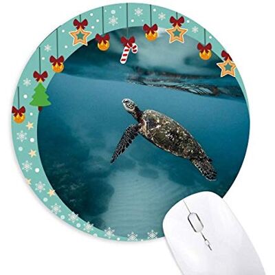 Ocean Sea Turtle Science Nature Picture Mouse Pad Jingling Bell Round Rubber Mat Ocean Sea Turtle Science Nature Picture Mouse Pad Jingling Bell Round Rubber Mat