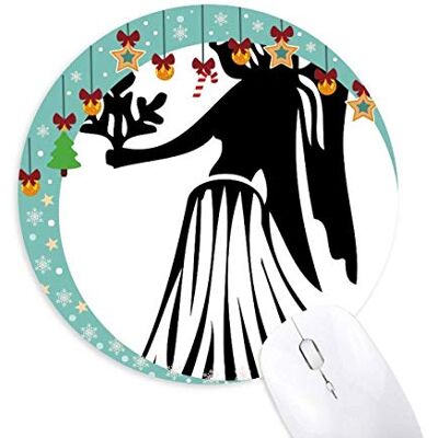 Sternbild Virgo Zodiac sign Mouse Pad Jingling Bell Round Rubber Mat Sternbild Virgo Zodiac sign Mouse Pad Jingling Bell Round Rubber Mat