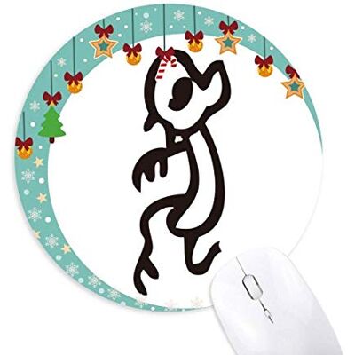 Bones Inscriptions Chinese Zodiac Monkey Mouse Pad Jingling Bell Round Rubber Mat Bones Inscriptions Chinese Zodiac Monkey Mouse Pad Jingling Bell Round Rubber Mat