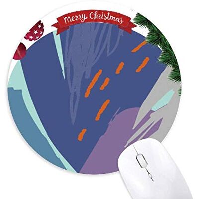 Quiet Abstract Plants Art Pattern Round Rubber Mouse Pad Christmas Tree Mat Quiet Abstract Plants Art Pattern Round Rubber Mouse Pad Christmas Tree Mat