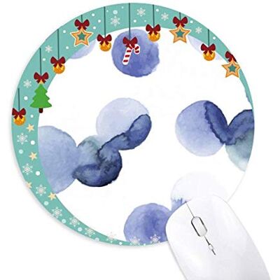 Halo Abstract Plants Art Pattern Mouse Pad Jingling Bell Round Rubber Mat Halo Abstract Plants Art Pattern Mouse Pad Jingling Bell Round Rubber Mat