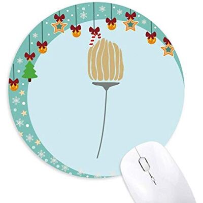 Bud Abstract Plants Art Pattern Mouse Pad Jingling Bell Round Rubber Mat Bud Abstract Plants Art Pattern Mouse Pad Jingling Bell Round Rubber Mat