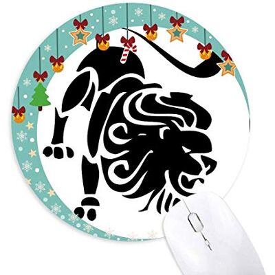 Sternbild Leo Zodiac signiert Maus Pad Jingling Bell Round Rubber Mat Sternbild Leo Zodiac signiert Maus Pad Jingling Bell Round Rubber Mat