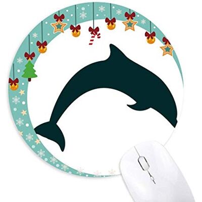 Blue Ocean Docile Jump Dolphin Mouse Pad Jingling Bell Round Rubber Mat Blue Ocean Docile Jump Dolphin Mouse Pad Jingling Bell Round Rubber Mat
